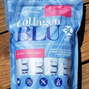 Collagen BLU 100% Deep Sea Marine Anti-Aging Superfood Acerola Cherry Vitamin C
